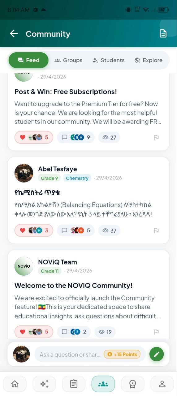 Student Community & Study Groups Mobile Preview